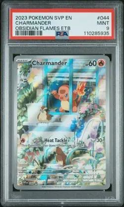 Pokemon TCG Charmander SVP 044 Obsidian Flames Black Star Promo Card PSA 9 - Image 1