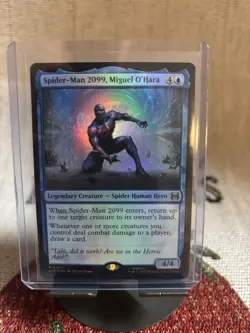 Spider-Man 2099, Miguel O'Hara Mythic Rare SPE 0008, SpiderMan MTG - Image 1