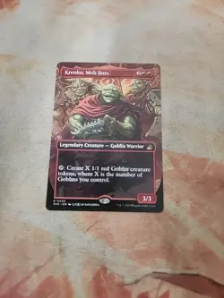 Krenko, Mob Boss Anime Borderless Ravnica Remastered MTG NM - Image 1