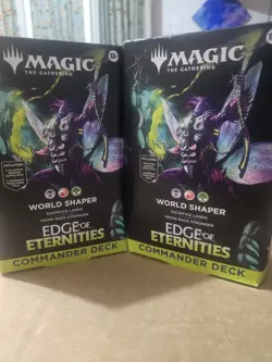 Magic the Gathering-Edge of Eternities Commander Deck - World Shaper Lot Of 2 - Image 1