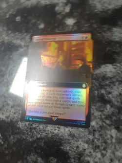 MTG Fallout - Stolen Strategy - Foil Extended Art Rare R 0467 - Image 2