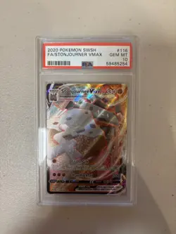 Stonjourner Vmax 2020 Pokemon Sword & Shield #116 PSA 10 - Image 1