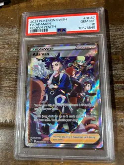 Pokemon 2023 Crown Zenith Full Art Trainer ADAMAN #GG57 PSA 10 Gem Mint - Image 1