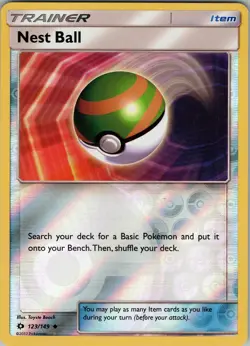 Nest Ball 123/149 Uncommon - Pokemon TCG SM: Base Set - Reverse Holo (NM) - Image 1