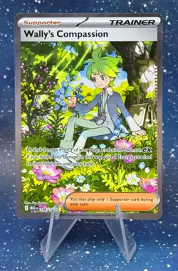 Wally's Compassion SPECIAL ILLUSTRATION RARE 186/132 Mega Evolution Pokemon TCG - Image 2