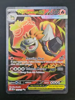 Mega Camerupt ex 156/132 - Pokemon Mega Evolution Ultra Rare - Image 1