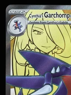 Pokemon TCG Cynthia's Garchomp EX 215/182 Destined Rivals Ultra Rare - Image 3