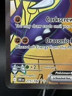 Pokemon TCG Cynthia's Garchomp EX 215/182 Destined Rivals Ultra Rare - Image 5