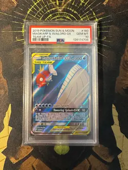 Pokemon Magikarp Wailord GX 160/181 Team Up Full Art PSA 10 - Image 1