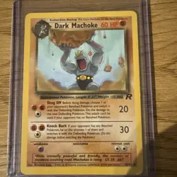 Pokemon TCG Dark Machoke Team Rocket 40/82 Regular Unlimited Uncommon - Image 1