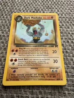 Pokemon TCG Dark Machoke Team Rocket 40/82 Regular Unlimited Uncommon - Image 2