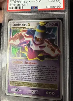 2008 Pokemon Diamond & Pearl Stormfront #96 Dusknoir LV X Holo PSA 10 - Image 2