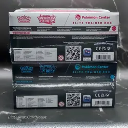 Black Bolt and White Flare Pokemon Center Elite Trainer Box Sealed! Pokemon TCG - Image 5