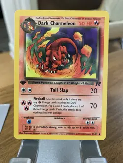 2000 Pokemon Team Rocket First Edition Dark Charmeleon #32/82 - Image 1