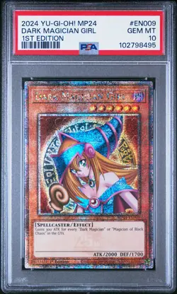 2024 YU-GI-OH! MP24-25TH ANV TIN: DUELING MIRRORS DARK MAGICIAN GIRL PSA 10 - Image 1