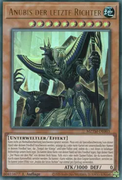 yugioh Anubis Der Letzte Richter MZTM-DE003 ULTRA RARE 1AUFLAGE DEUTSCH - Image 1