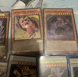 Blackwing Winged Beast Deck Yugioh, Full Armor Master Black-Winged 17 Card Lot - Image 3