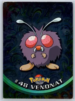 Venonat - Foil - Pokemon TOPPS #48 TV Animation Edition Card LP - Image 1