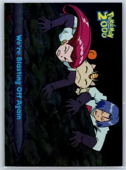 We're Blasting Off Again - Foil Pokemon the Movie 2000 Team Rocket TOPPS Card NM - Image 1