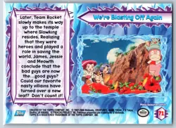 We're Blasting Off Again - Foil Pokemon the Movie 2000 Team Rocket TOPPS Card NM - Image 2