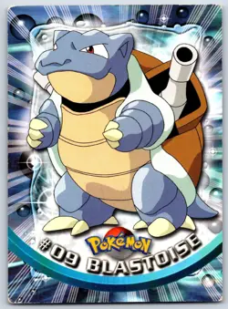 Blastoise - Pokemon TOPPS #09 TV Animation Edition Card MP - Image 1