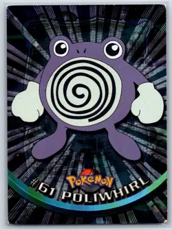 Poliwhirl - Foil - Pokemon TOPPS #61 TV Animation Edition Card LP - Image 1
