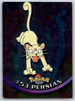 Persian - Foil - Pokemon TOPPS #53 TV Animation Edition Card LP - Image 1