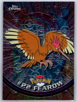 Fearow - Foil - Pokemon TOPPS Chrome #22 TV Animation Card NM - Image 1