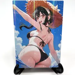 Spy x Family Yor Forger Sexy Bikini Anime Waifu Girl Lewd Goddess Story Art Card - Image 2