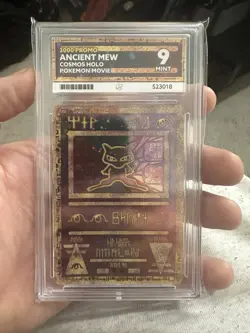 Pokemon Ancient Mew 2000 Holo Card Cosmos Movie Promo ACE 9 MINT - Image 1