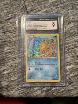 CGC 9 Staryu 004/034 Pokemon (2023) Trading Card Game Classic Holo Graded Slab - Image 1