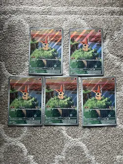 (5) Victini SVP208 Jumbo Pokemon Card Black Star Promo - SET OF 5 JUMBO CARDS - Image 1