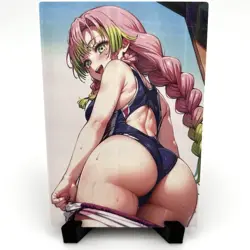 Demon Slayer Mitsuri Kanroji Sexy Anime Waifu Girl Lewd Goddess Story Art Card - Image 1