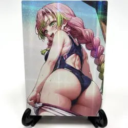 Demon Slayer Mitsuri Kanroji Sexy Anime Waifu Girl Lewd Goddess Story Art Card - Image 2