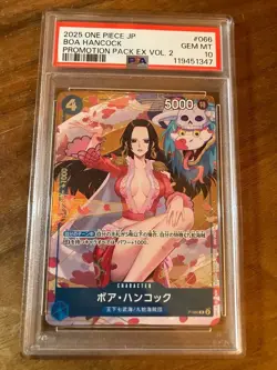 PSA 10 One Piece Boa Hancock Promo Card Promotion Pack EX Vol. 2 - Image 1