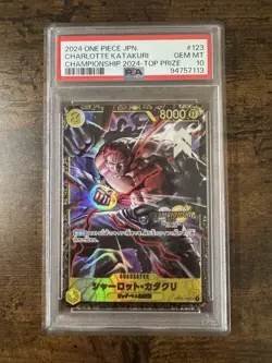 Charlotte Katakuri SEC PSA10 Championship 2024 Prize Card OP03-123 - Image 1