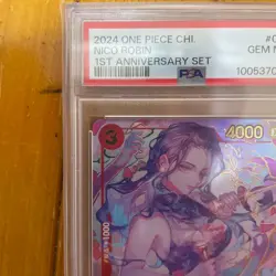 One Piece Card Game Nico Robin Chinese PSA 10 1st Anniversary Set - Image 2
