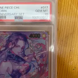 One Piece Card Game Nico Robin Chinese PSA 10 1st Anniversary Set - Image 3