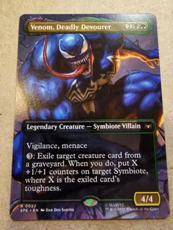 Venom, Deadly Devourer - #22 Regular (Borderless) Marvel's Spider-Man - Mtg - Image 1