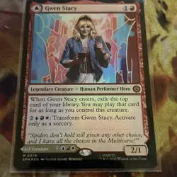Ghost-Spider Gwen Stacy Foil 0014 Marvel Spider-Man MTG Legendary Creature FOIL - Image 1