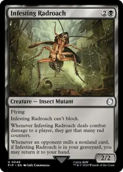 Infesting Radroach - Near Mint MTG Universes Beyond: Fallout - Image 1