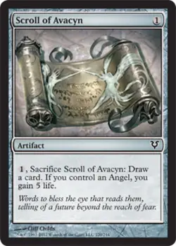 Scroll of Avacyn -Foil Light Play MTG Avacyn Restored - Image 1
