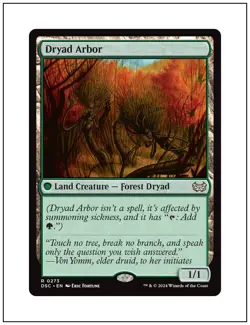 1x Dryad Arbor, Duskmourn Commander, Magic the Gathering MTG NM - Image 1