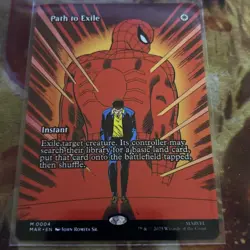 Path to Exile 0004 Borderless Marvel Spider-Man Magic Magic MTG Card - Image 1