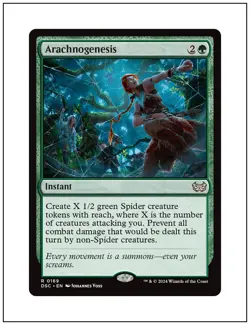1x Arachnogenesis, Duskmourn Commander, Magic the Gathering MTG NM - Image 1