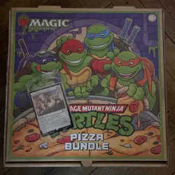 NYCC 2025 - MTG X TEENAGE MUTANT NINJA TURTLES PIZZA BOX WITH PROMO - Image 1