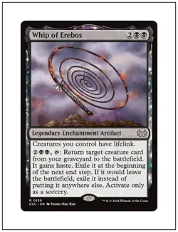1x Whip of Erebos, Duskmourn Commander, Magic the Gathering MTG NM - Image 1