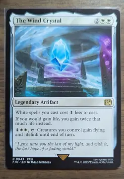 MTG The Wind Crystal Non-Foil from Final Fantasy NM - Image 1