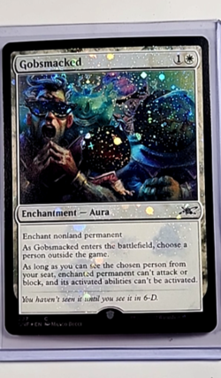 2022 MTG Magic the Gathering UNF Unfinity Galaxy Foil #297 Gobsmacked - Image 1
