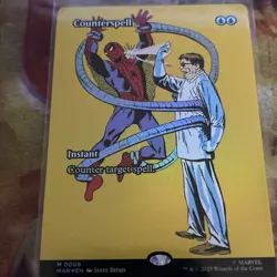 Counterspell (Borderless) 0009 Marvel Universe Spider-Man Foil MTG - Image 1
